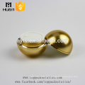 plastic manufacturer 50ml golden ball shaped acrylic face cream jars